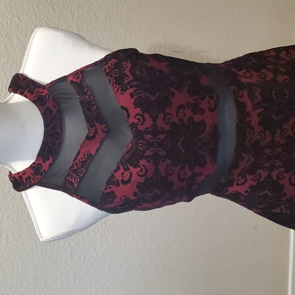 Windsor burgundy / black dress NWT - Picture 2 of 11